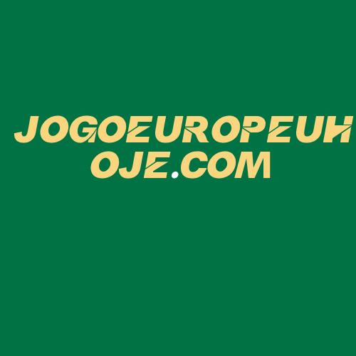 Logo da JOGOEUROPEUHOJE